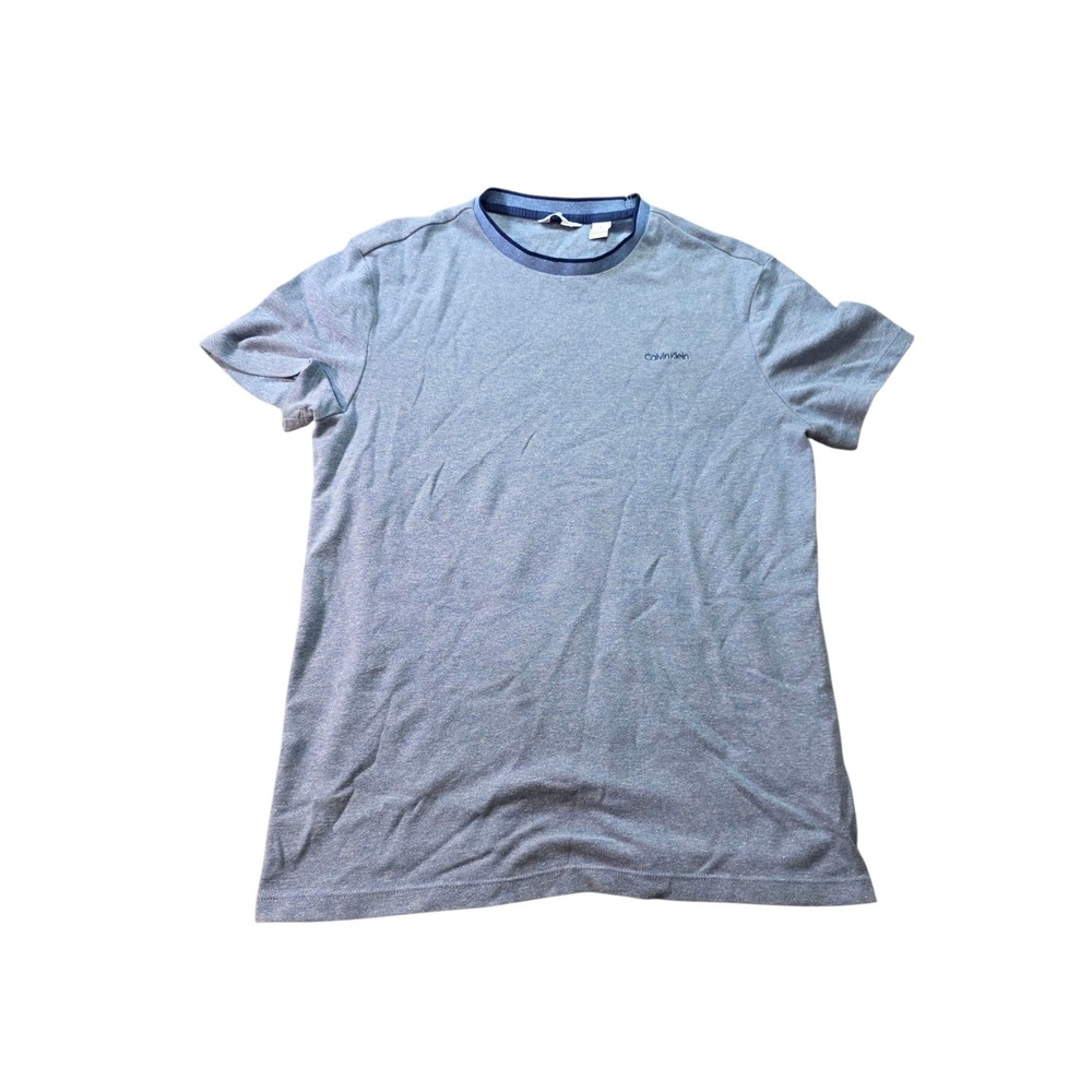 Calvin Klein Crew Neck T-Shirt Short Sleeve Casual Top Made in India M